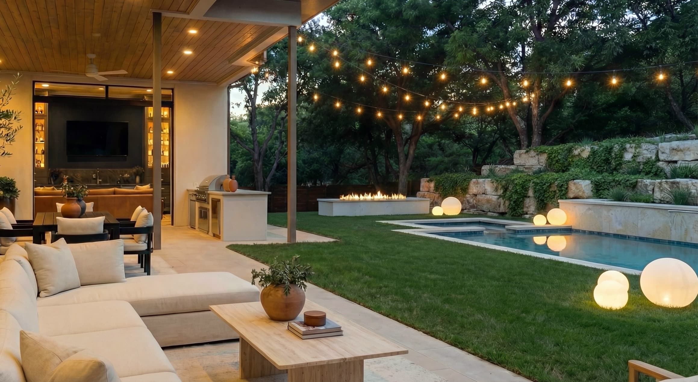 Spanish Oaks — backyard